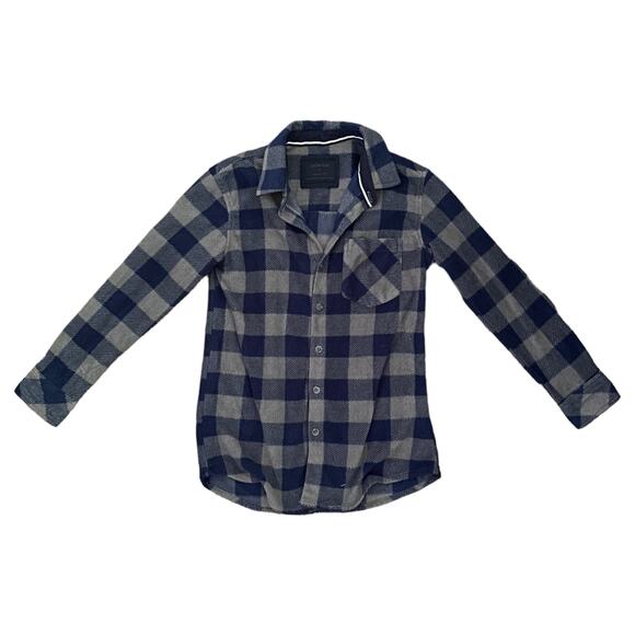 Nomad Boys Blue Gray Flannel Size 8 Small EUC - Picture 1 of 2